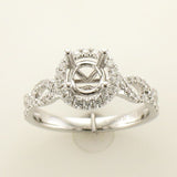 PLATINUM & 14K WHITE GOLD DIAMOND  RING