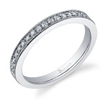 Milgrain Diamond Wedding Band