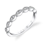 White Gold Stackable Band