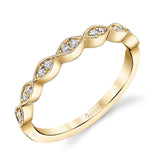 White Gold Stackable Band
