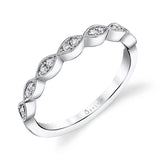 White Gold Stackable Band