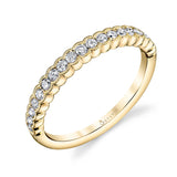 Angeline - White Gold Stackable Band