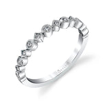 White Gold Stackable Band