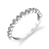 White Gold Stackable Band