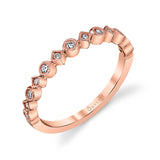 White Gold Stackable Band