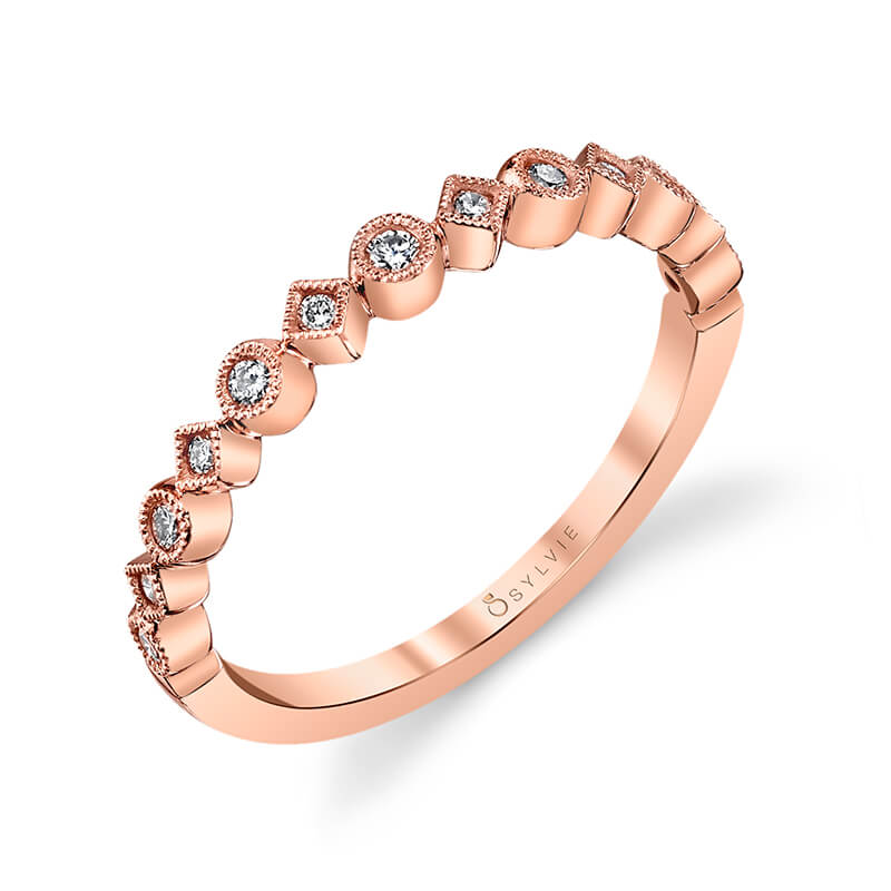 White Gold Stackable Band