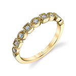 Modern Diamond Stackable Wedding Band