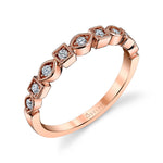 Modern Diamond Stackable Wedding Band