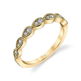 White Gold Stackable Band