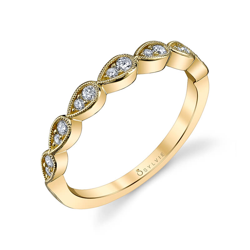 White Gold Stackable Band