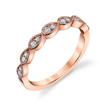 White Gold Stackable Band