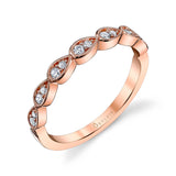 White Gold Stackable Band