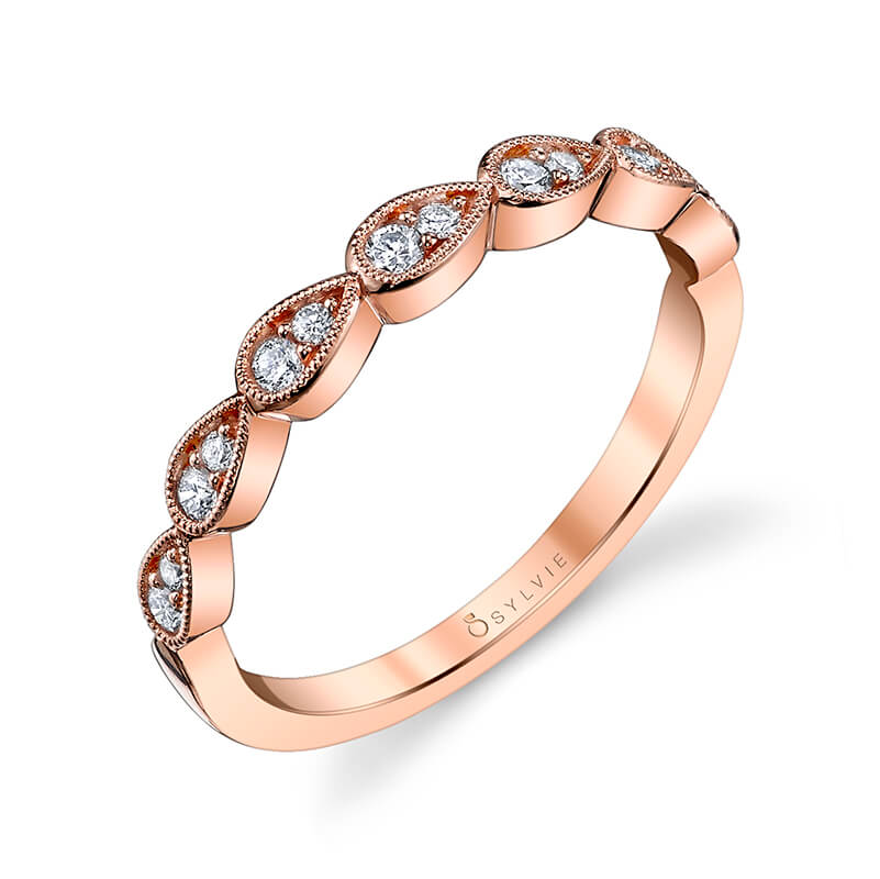 White Gold Stackable Band
