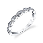 White Gold Stackable Band
