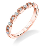 Diahna - Modern Rose Gold Wedding Band
