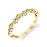 Diamond Stackable Wedding Band - YG - Brynna