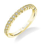 Modern Diamond Stackable Wedding Band
