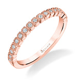 Modern Diamond Stackable Wedding Band