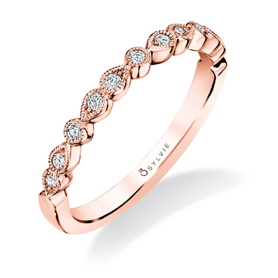 White Gold Stackable Band
