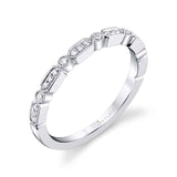 Modern Stackable Diamond Band