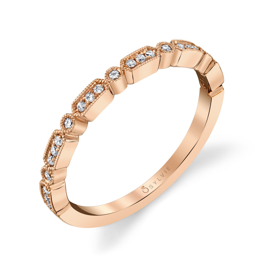 Modern Stackable Diamond Band