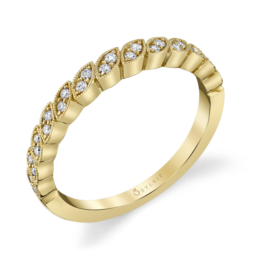 Marquise Shaped Stackable Diamond Band
