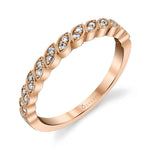 Marquise Shaped Stackable Diamond Band