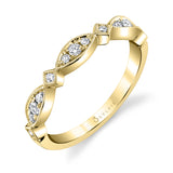 Diamond & Marquise Shaped Stackable Band