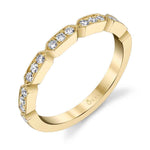 Modern Stackable Diamond Band