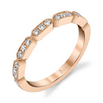 Modern Stackable Diamond Band