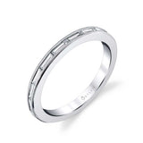 Classic Baguette Wedding Band