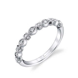 Vintage Inspired Stackable Diamond Band