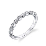 Vintage Inspired Stackable Diamond Band
