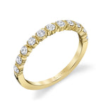 Unique Bezel Set Stackable Band
