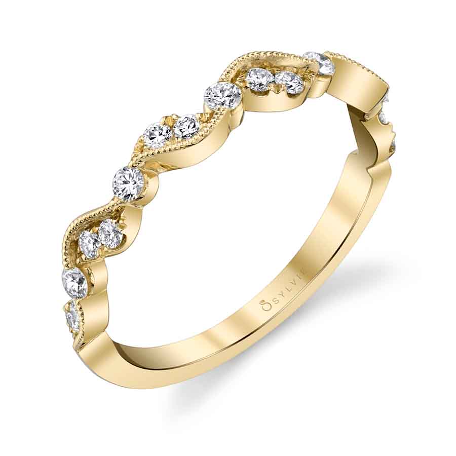 Unique Stackable Diamond Band