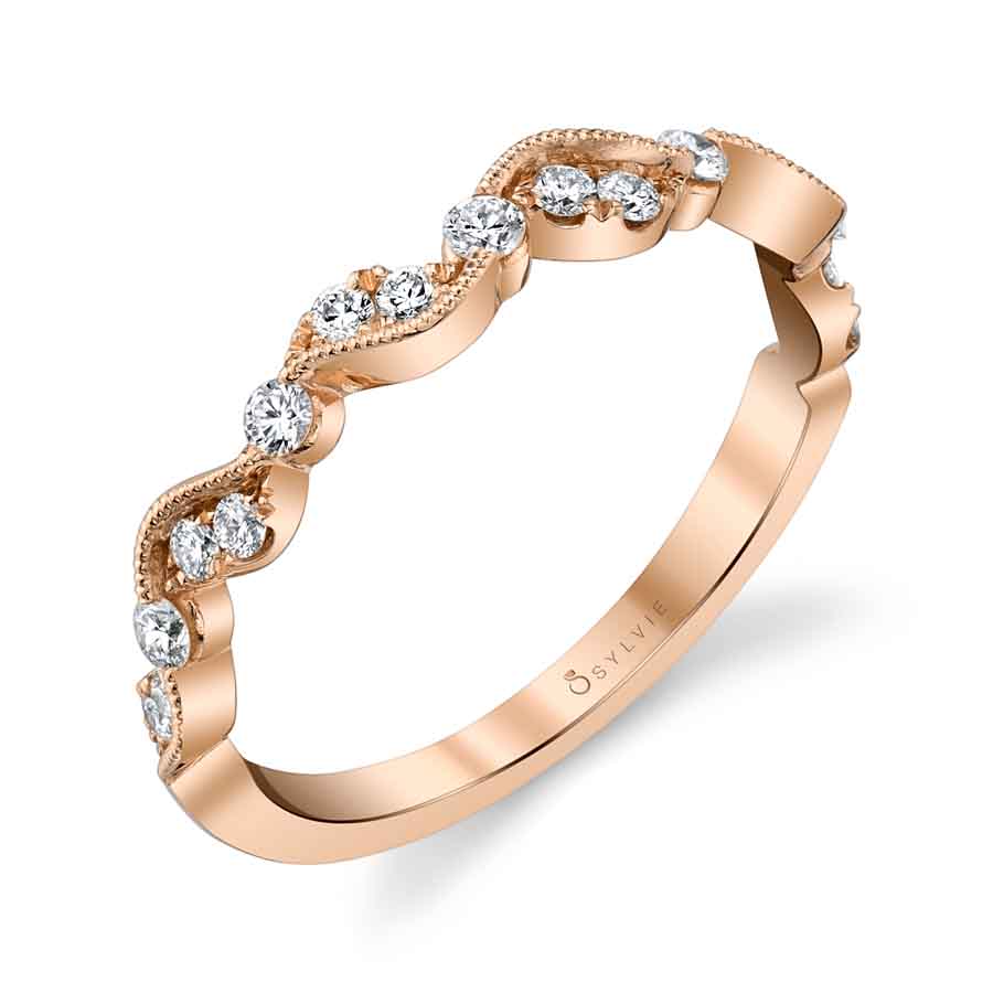 Unique Stackable Diamond Band
