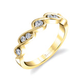 Unique Spiral Wedding Band