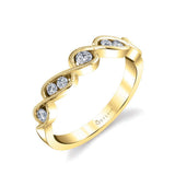 Amanda - Unique Spiral Wedding Band