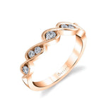 Amanda - Unique Spiral Wedding Band