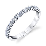 Classic Baguette Wedding Band