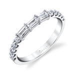 Classic Baguette Wedding Band