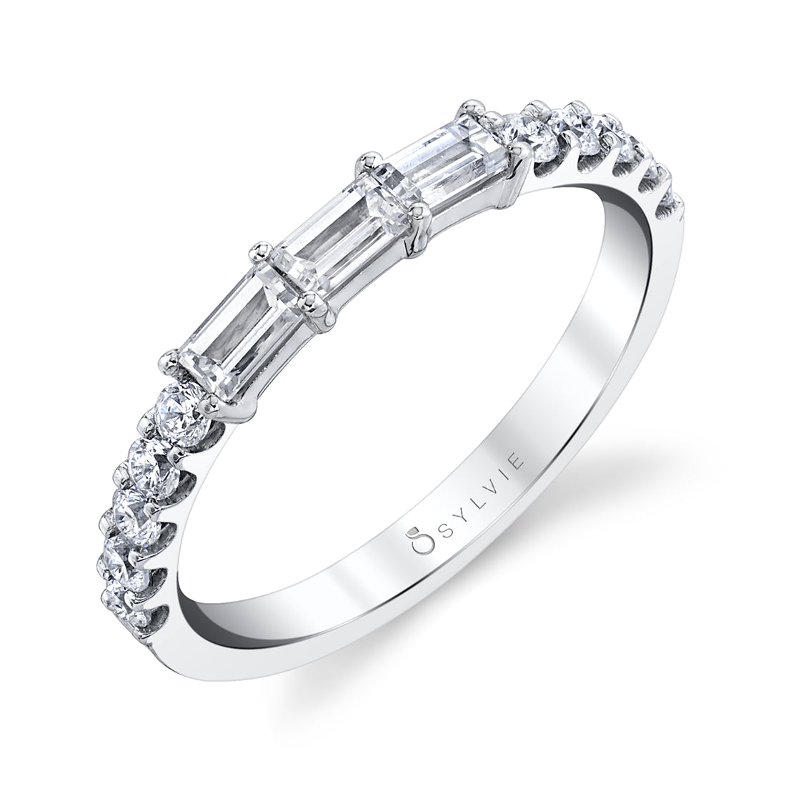 Classic Baguette Wedding Band