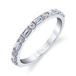 Classic Baguette Wedding Band
