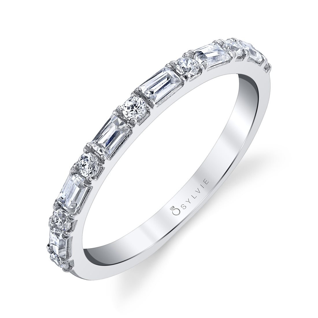 Classic Baguette Wedding Band