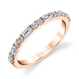 Classic Baguette Wedding Band