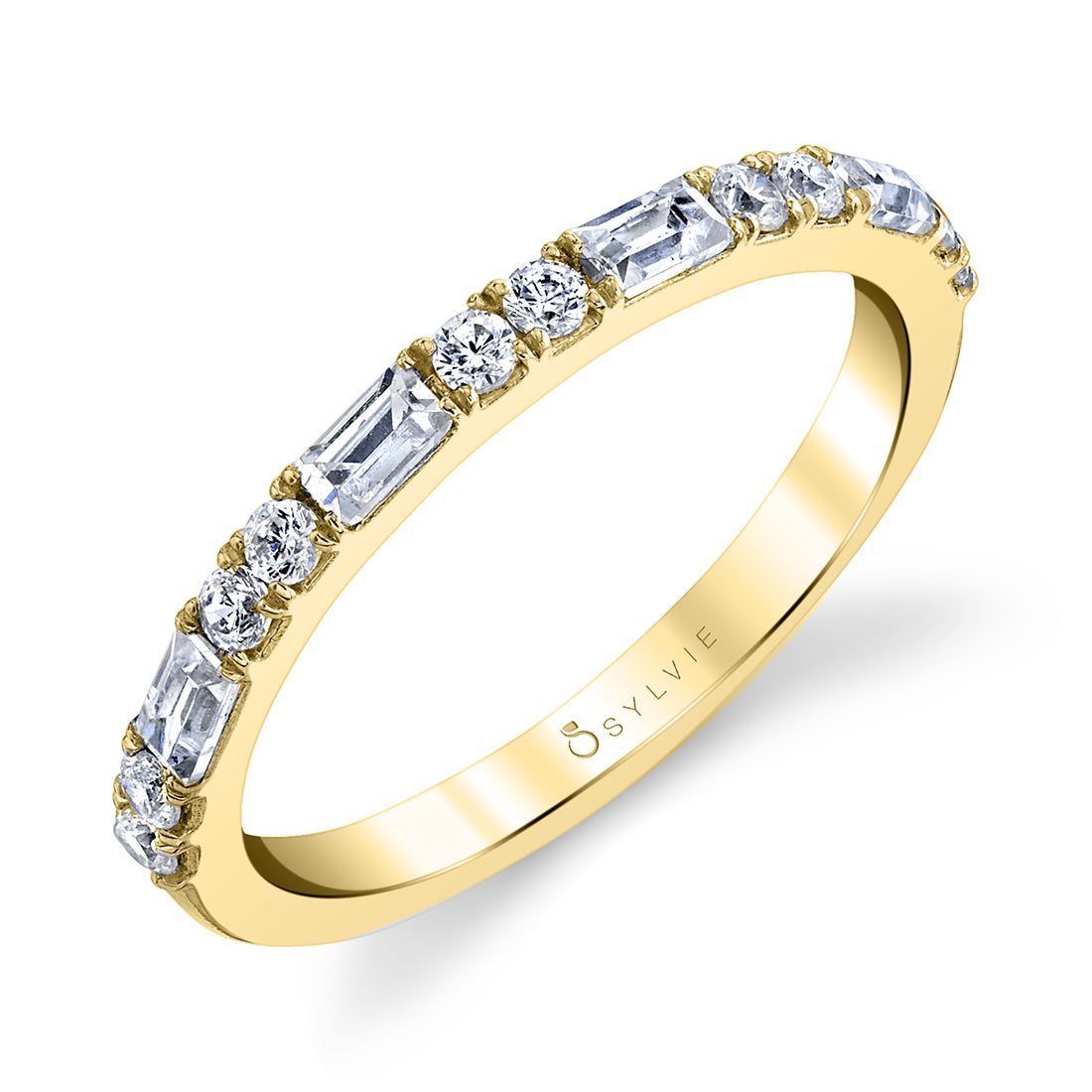 Classic Baguette Wedding Band