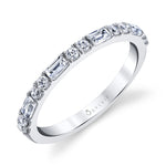 Classic Baguette Wedding Band