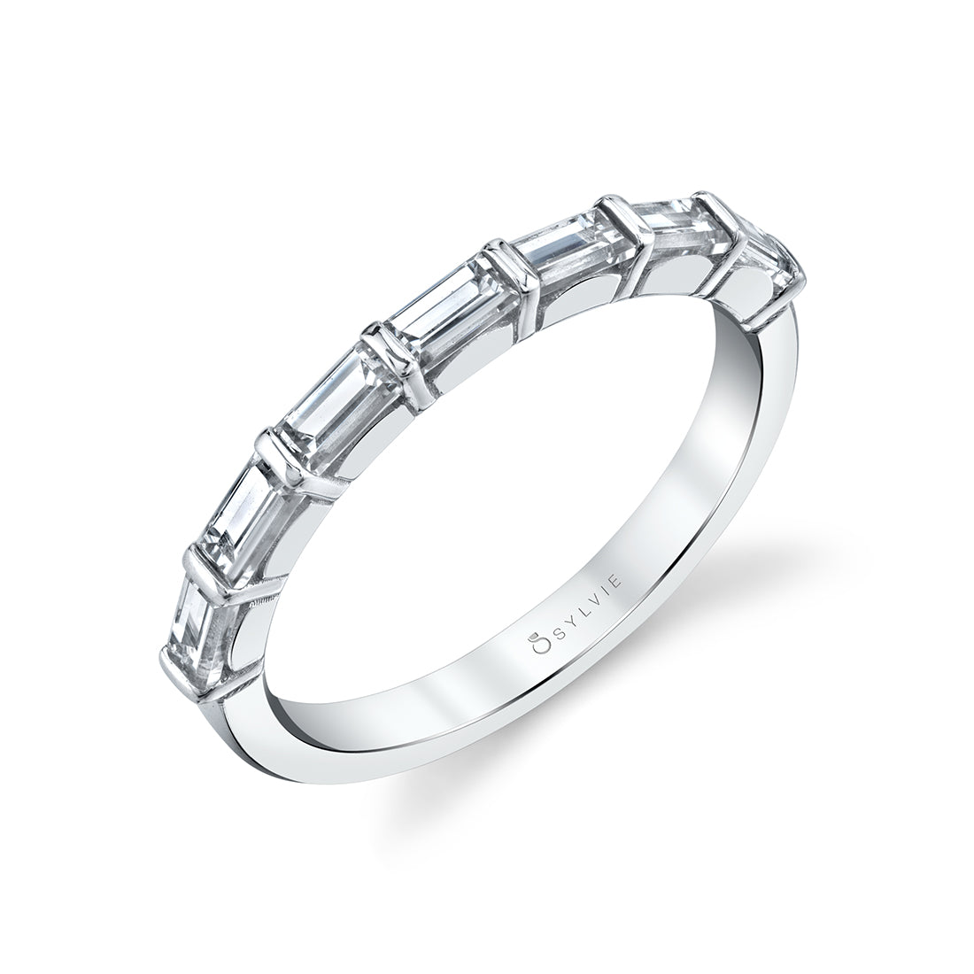 Classic Baguette Wedding Band