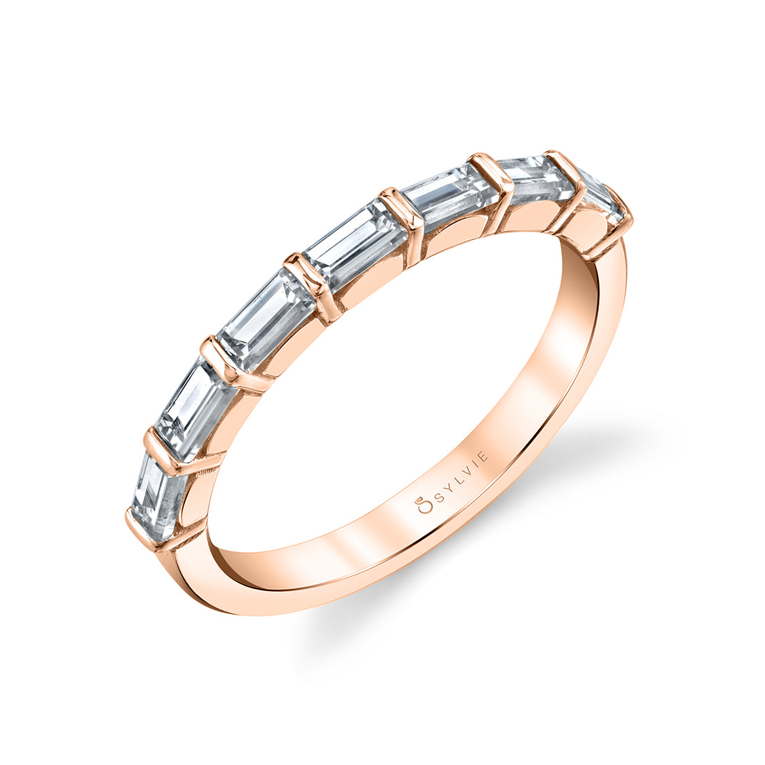 Classic Baguette Wedding Band