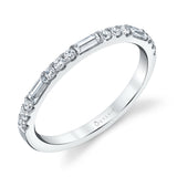 Vintage Baguette Wedding Band